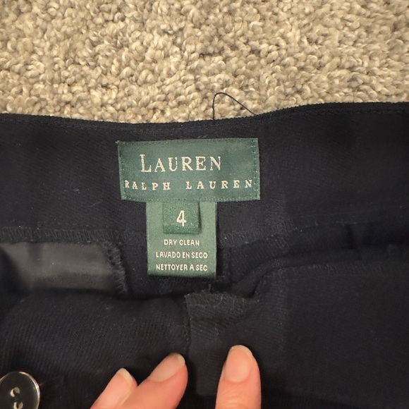 Ralph Lauren Black Wide-Leg Cargo Style Dress Pants – Size 4 - Picture 6 of 7